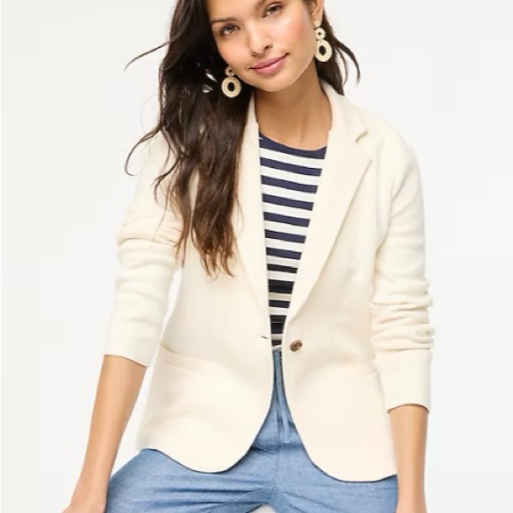 J Crew Schoolboy Sweater Blazer
